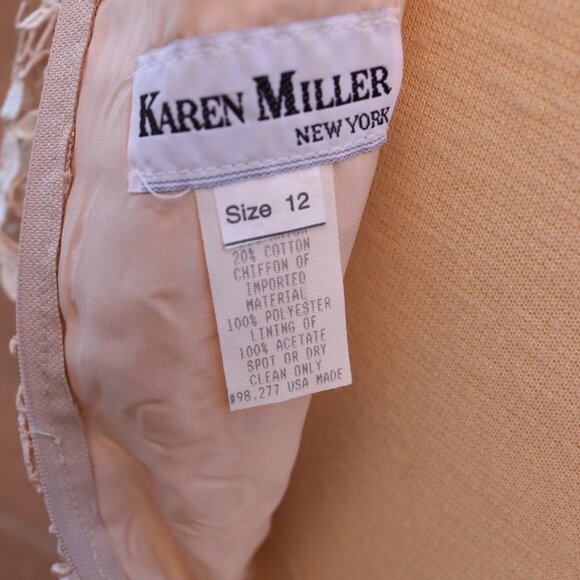 Women's Karen Miller Dress Lace Bodice & Chiffon Dress - Picture 16 of 16